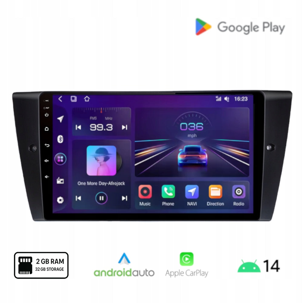 Android Radio BMW E90 E91 E92 E93 Wireless Carplay Android Auto Wi-Fi