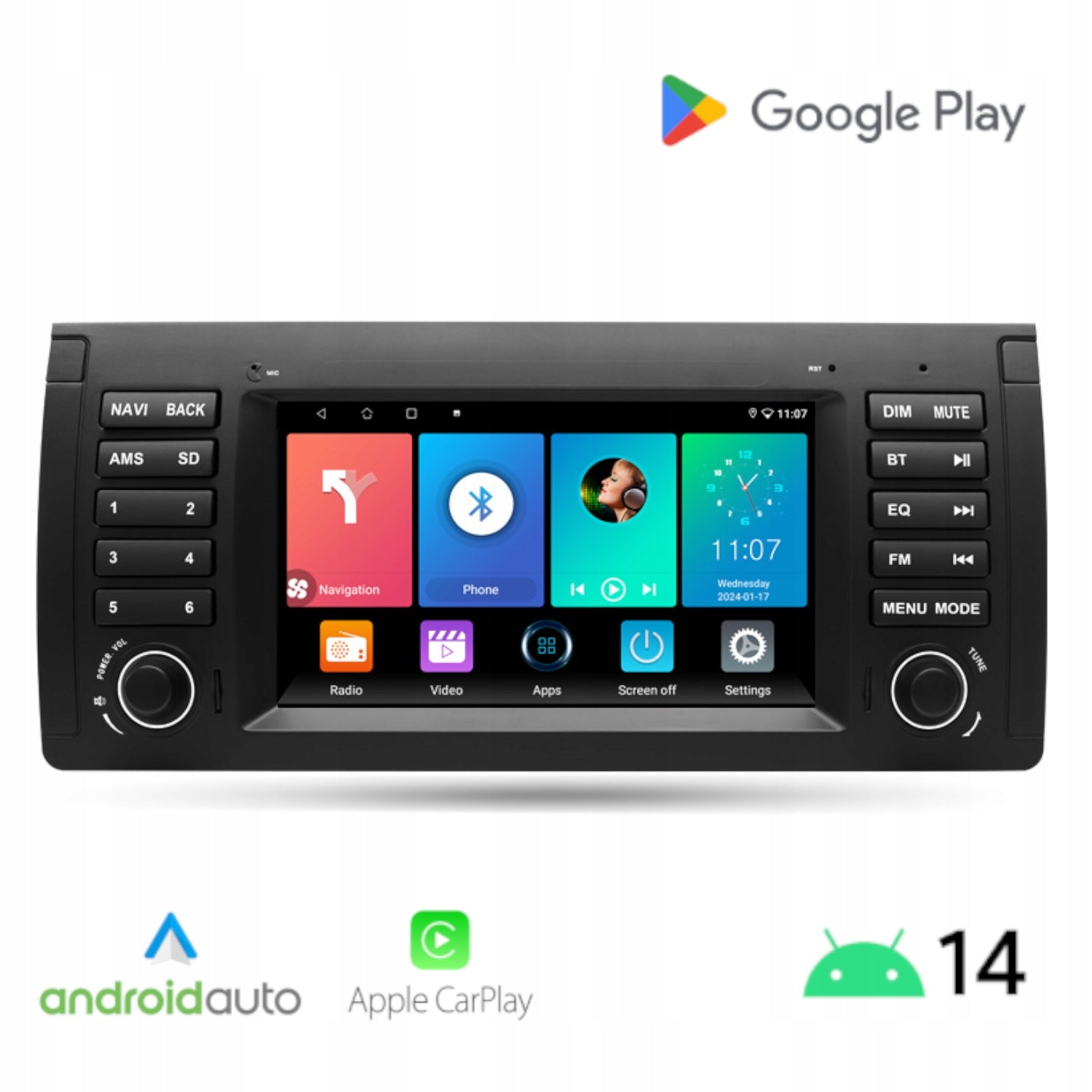 Android Radio for BMW X5 E53 / Android Auto Carplay Wi-Fi Bluetooth