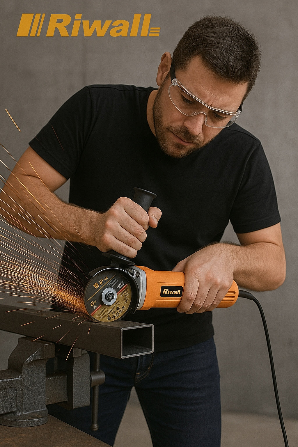 Angle Grinder Riwall Diax Angle 125MM 6x SHIELD Pro 2000W ADJUSTABLE Manufacturer code RIWALL DIAX
