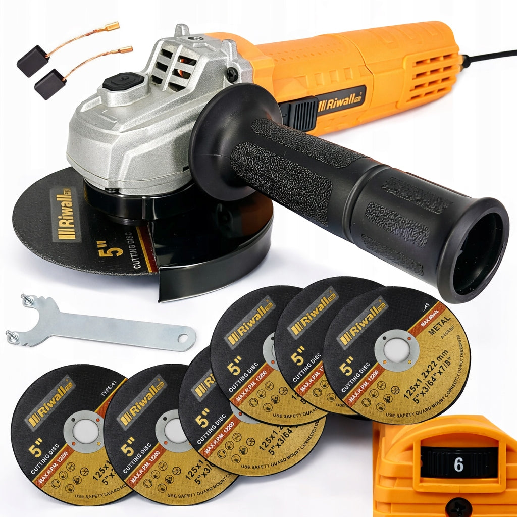 Angle Grinder Riwall Diax Angle 125MM 6x SHIELD Pro 2000W ADJUSTABLE