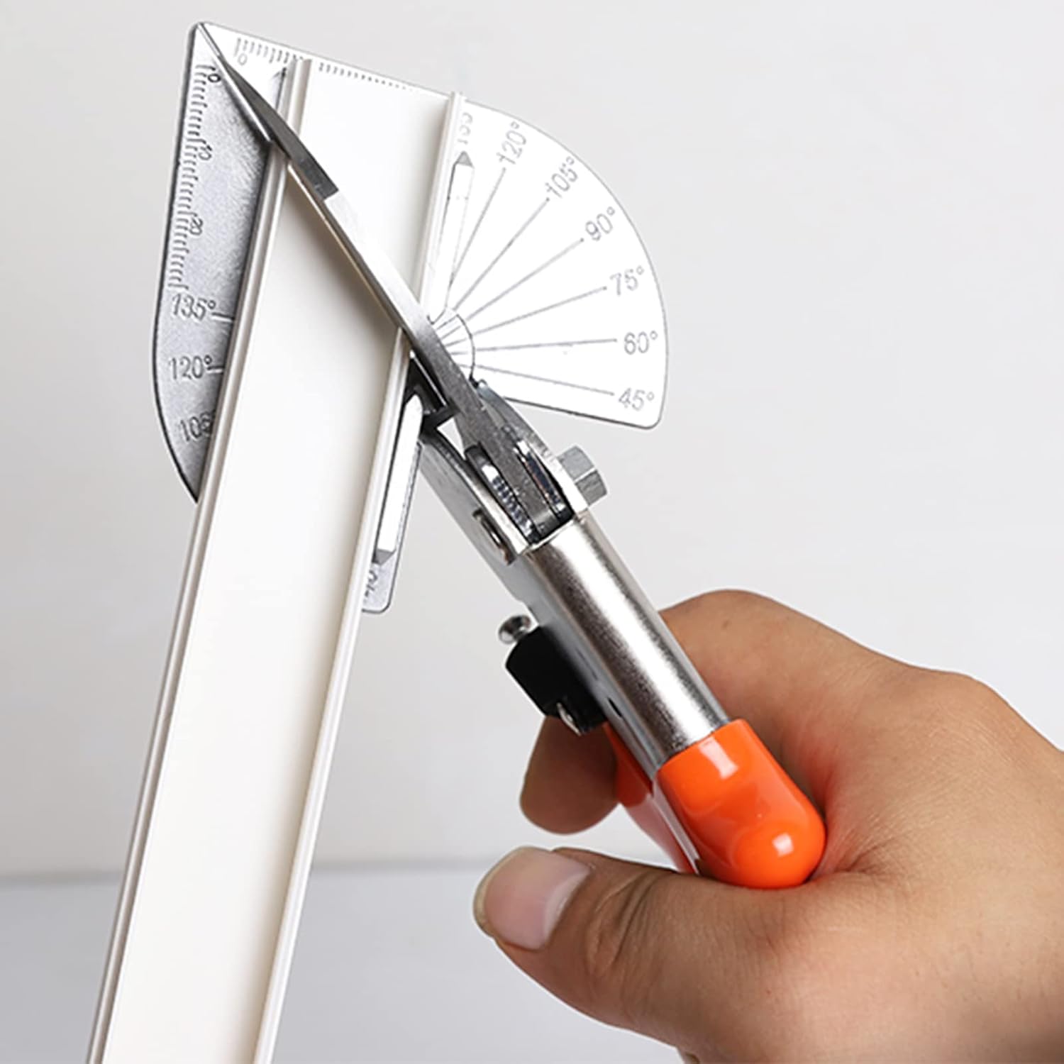 Angle Shears Adjustable 45-135 Degree Interchangeable Blades 10pcs Slats Manufacturer code Pomarańczowy nóż