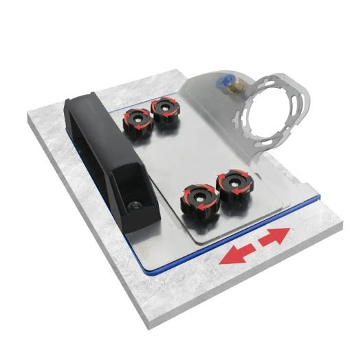 Angle attachment for chamfering tiles at an angle of 45 degrees of stoneware SLIDER Packaging status original