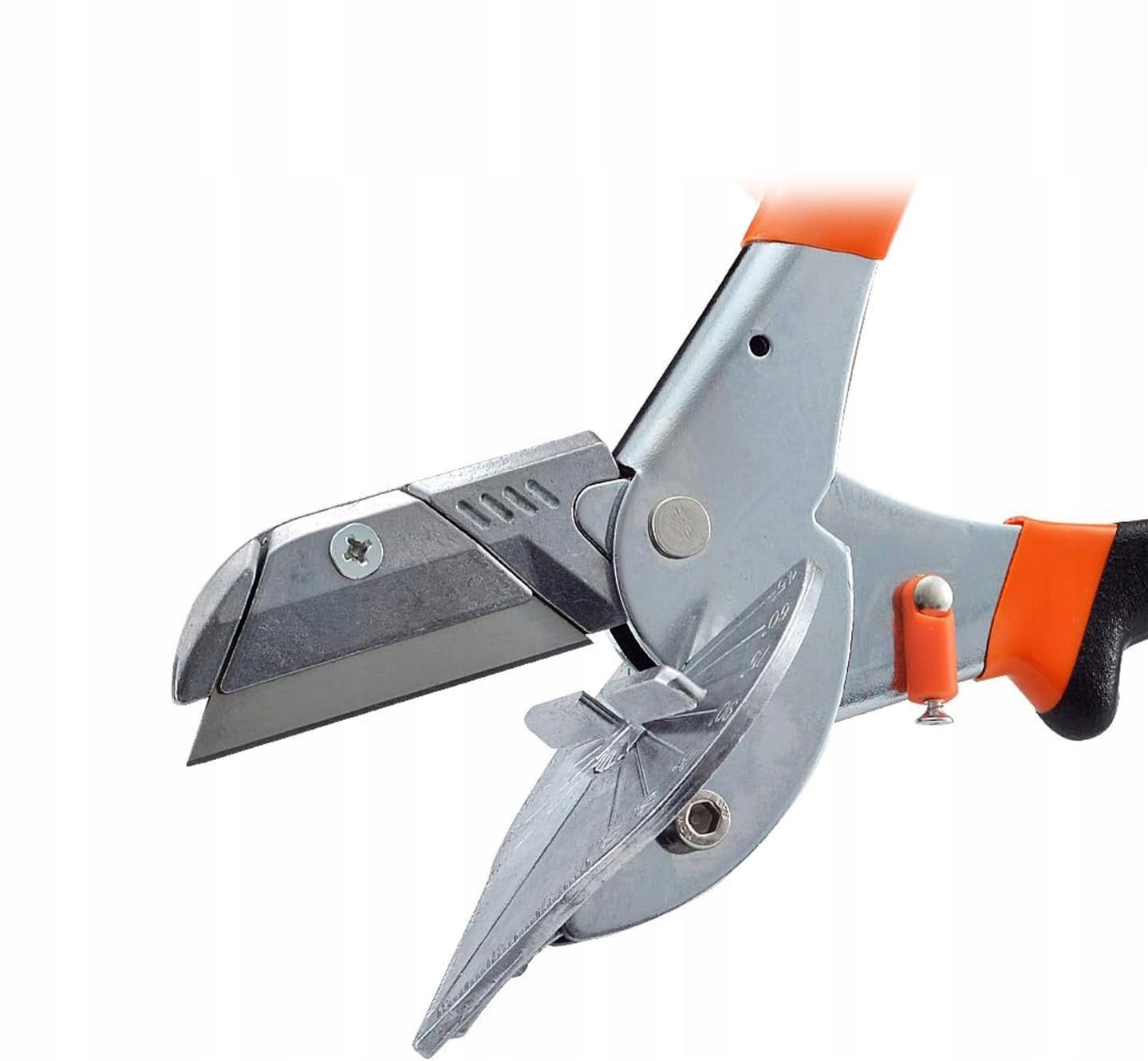 Angle cutting shears with protractor for gaskets and slats Length 230 mm