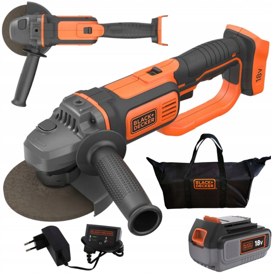 Angle grinder 18V 125mm aku 4.0Ah bag Black Decker BCG720M1