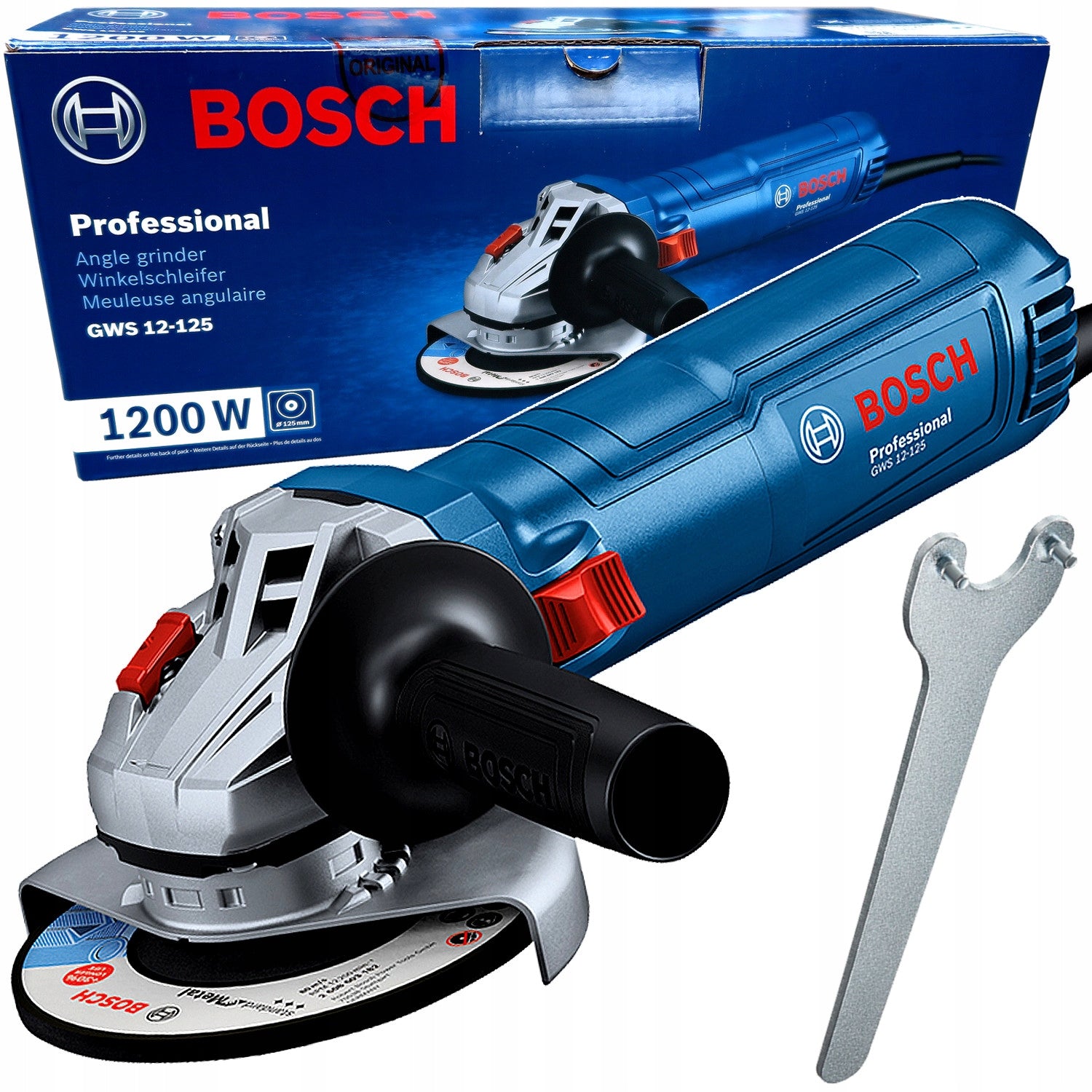 Angle grinder BOSCH GWS 12-125 125MM 1200W