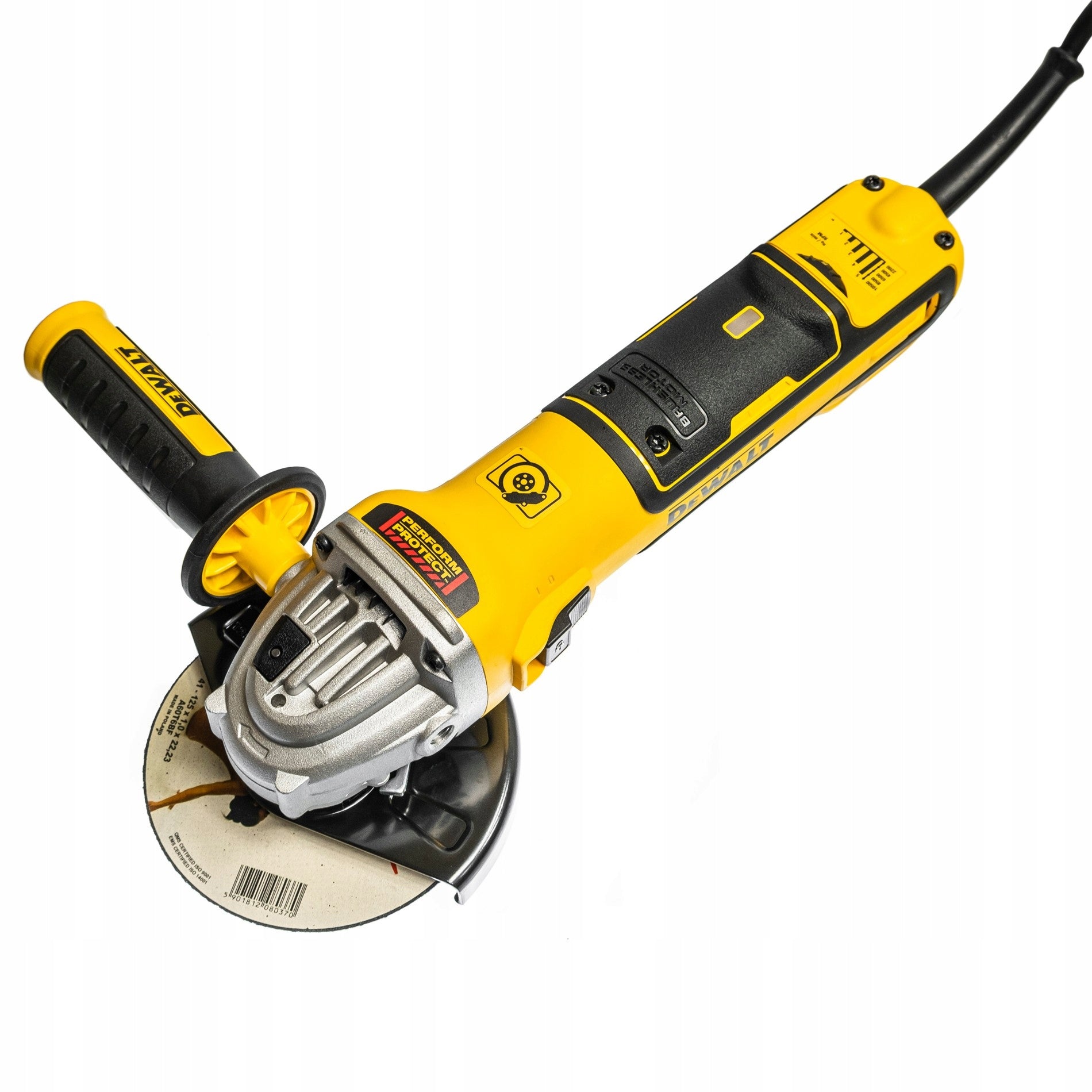 Angle grinder DeWalt DWE4357 1700 W 230 V disc 125 mm Manufacturer code DWE4357QS