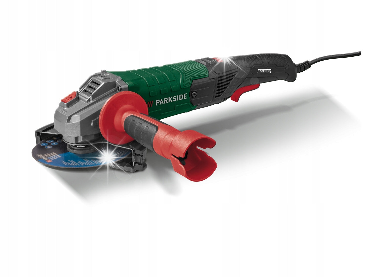 Angle grinder PWS 125 I8, 1200 W PARKSIDE ROTATION REFLECTION