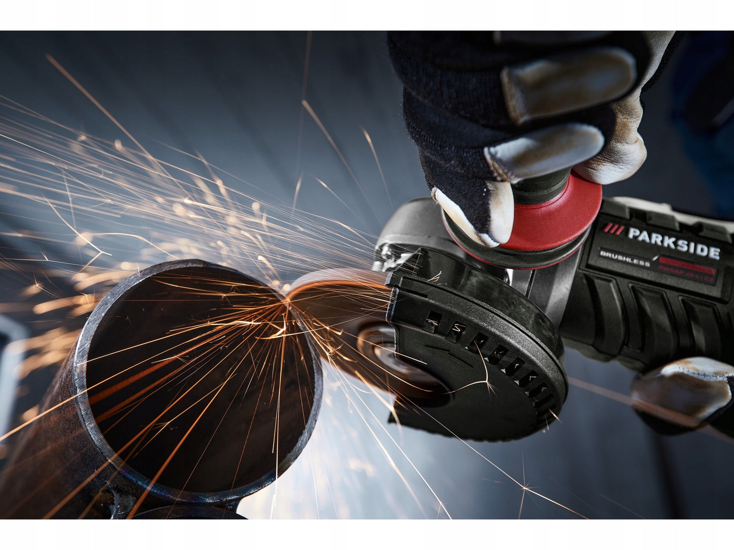 Angle grinder Parkside PPWSA 20-Li A1 20 V PERFORMANCE BOSZKA STRONG XL Packaging status original