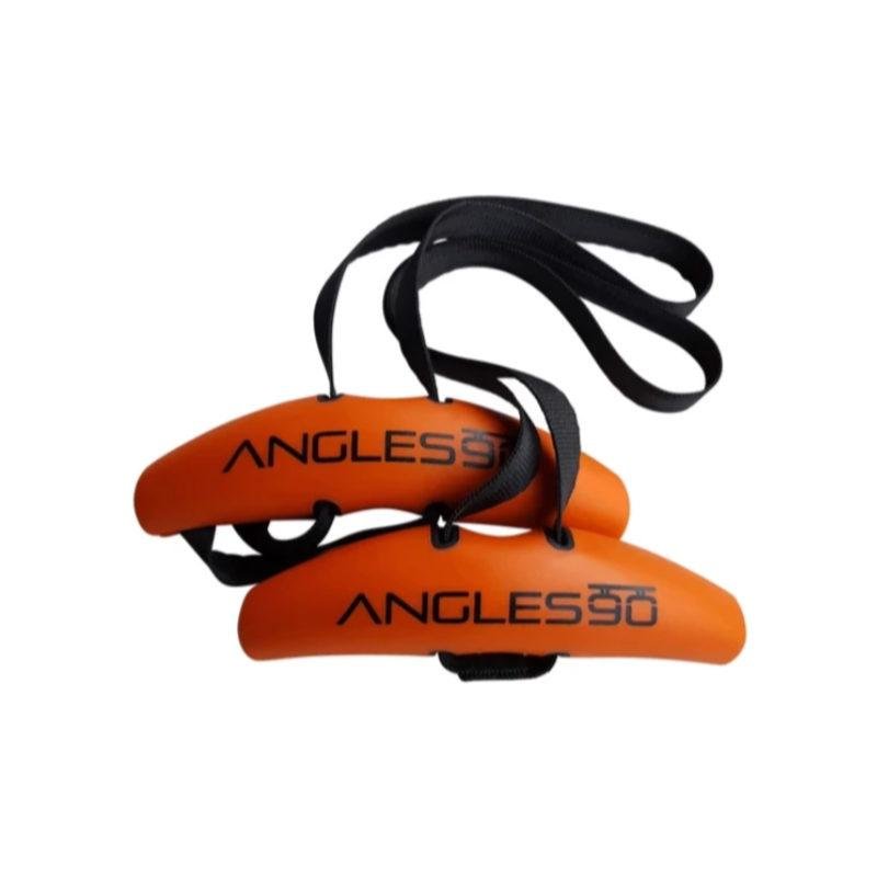 Angles90 Grips (Pair) - Dynamic Fitness Grips for Bar Attachment Color orange