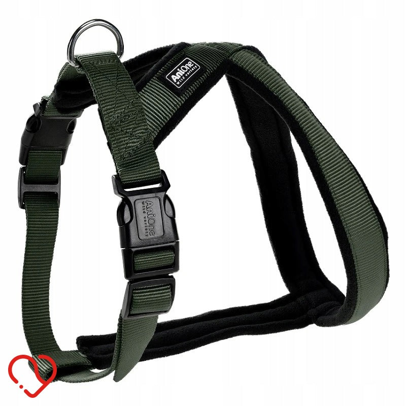AniOne X Classic Dog Harness - Green - Size S