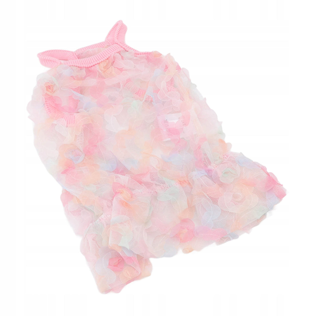 Animal Bib Dress Breathable Tulle Embroidered QO
