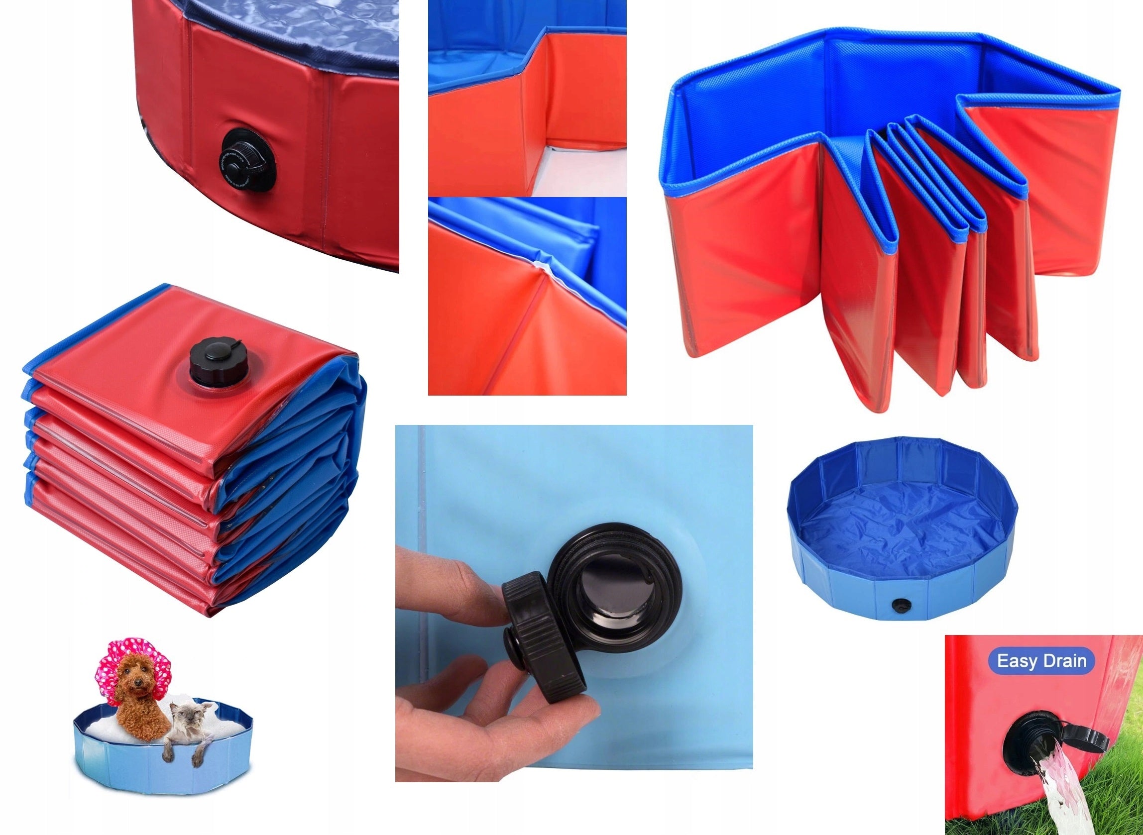 Animal Cat Dog Pool Expansion Folding Playpen 80 x 30 BLUE Manufacturer code 8718964056736