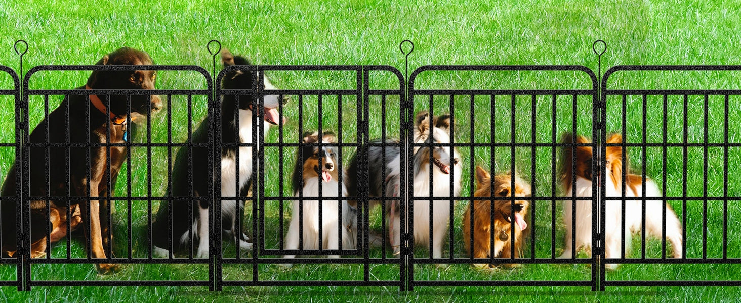 Animal Dog Playpen 12 Panels 100cm Thick Iron Pipe With Door Product width 68 cm
