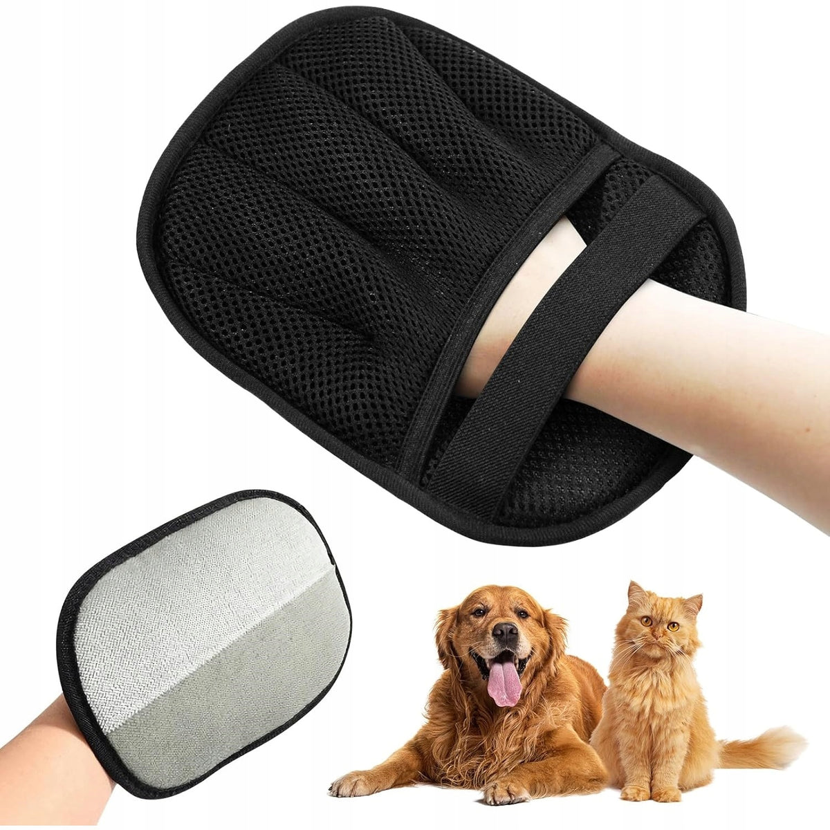 Animal Hair Removal Glove – For Dogs and Cats, With Couch And Clothes
