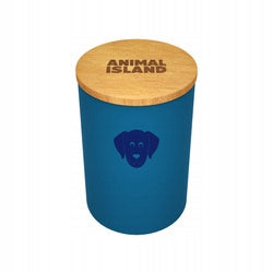 Animal Island Dog Food Container S Blue