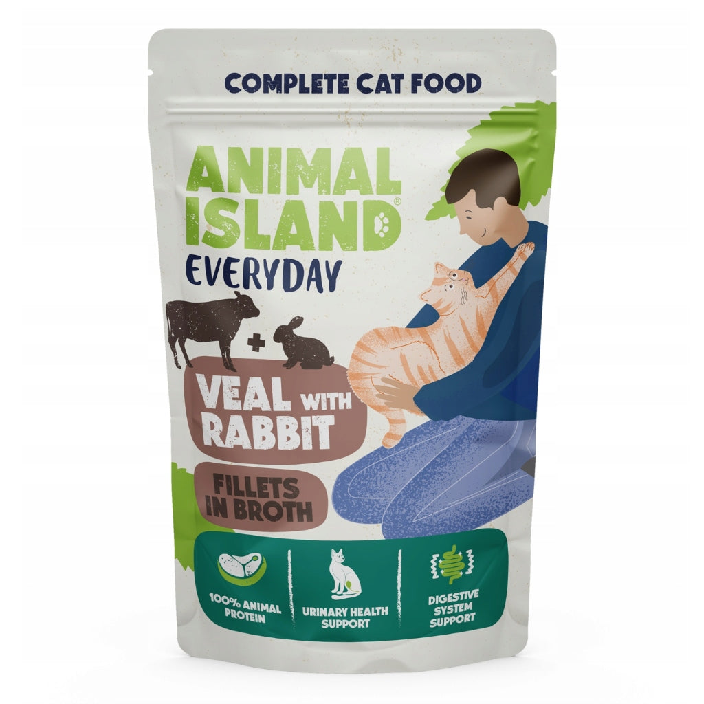 Animal Island FILLETS IN BROTH VEAL AND RABBIT 85g