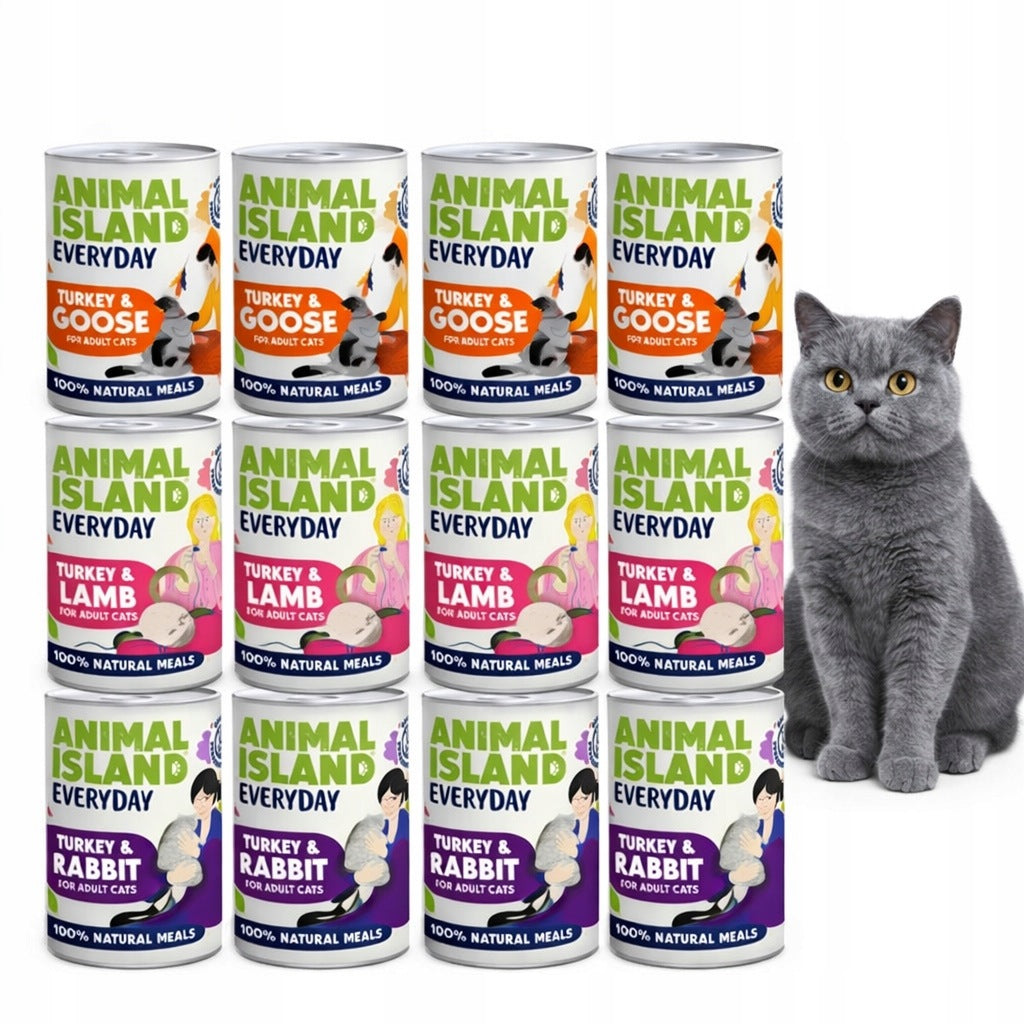 Animal Island Mix of Flavours 12x400g Wet Cat Food
