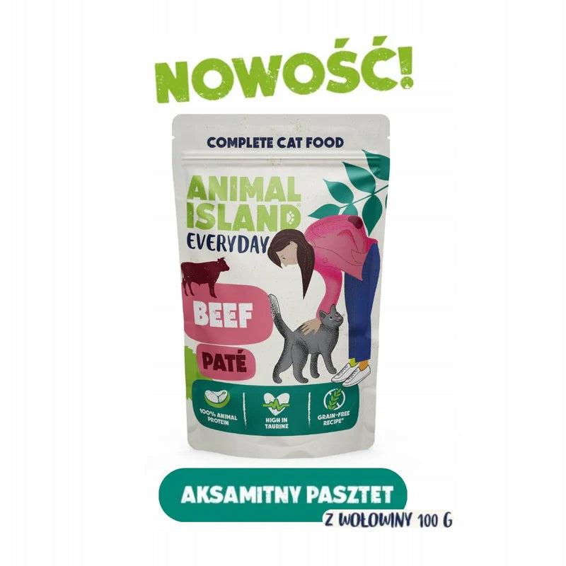 Animal Island beef wet food 0,1 kg