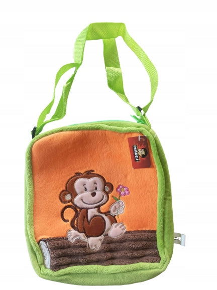Animal Shoulder Plush Bag for Kids Monkey
