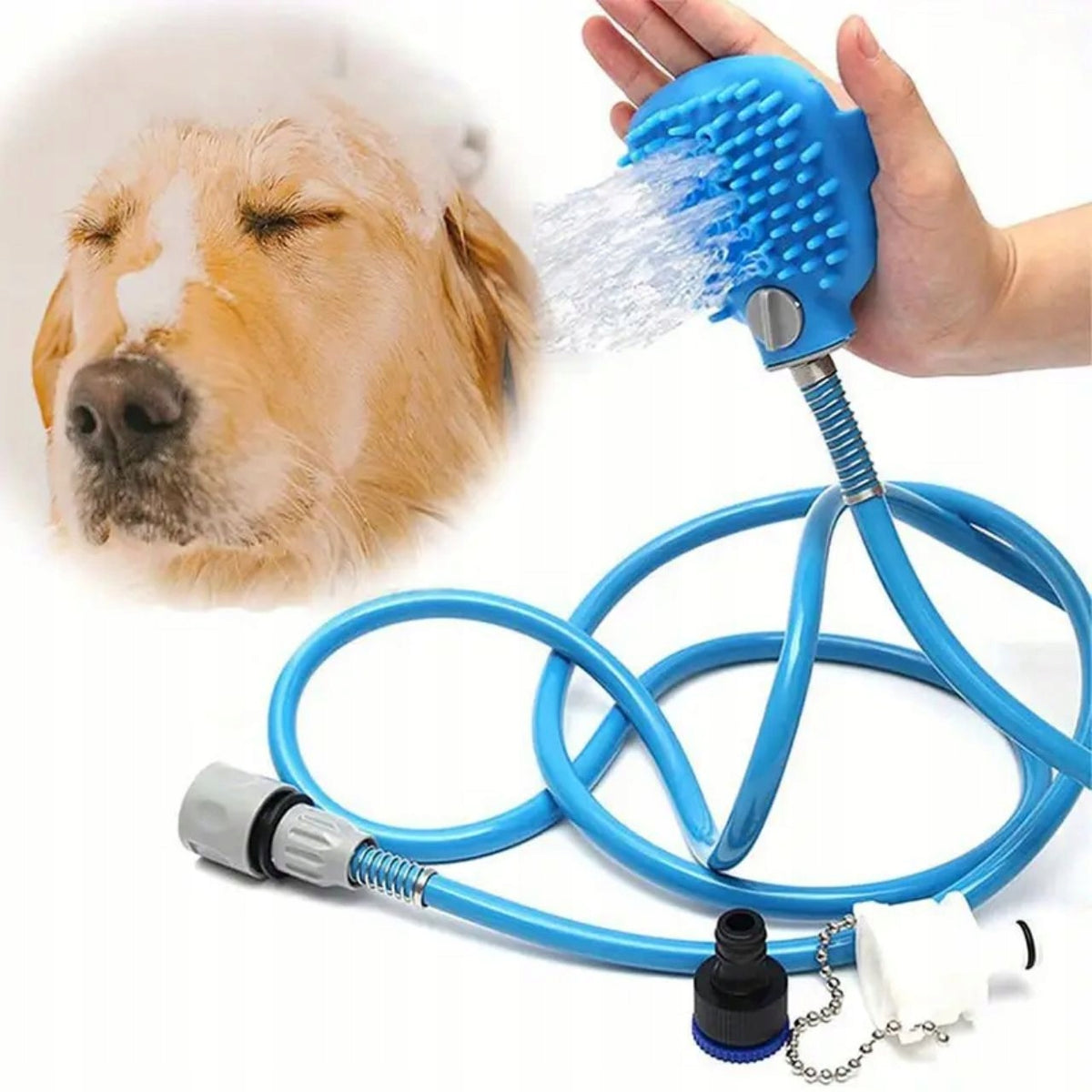 Animal Shower Head Silicone Dog Brush Packaging status original