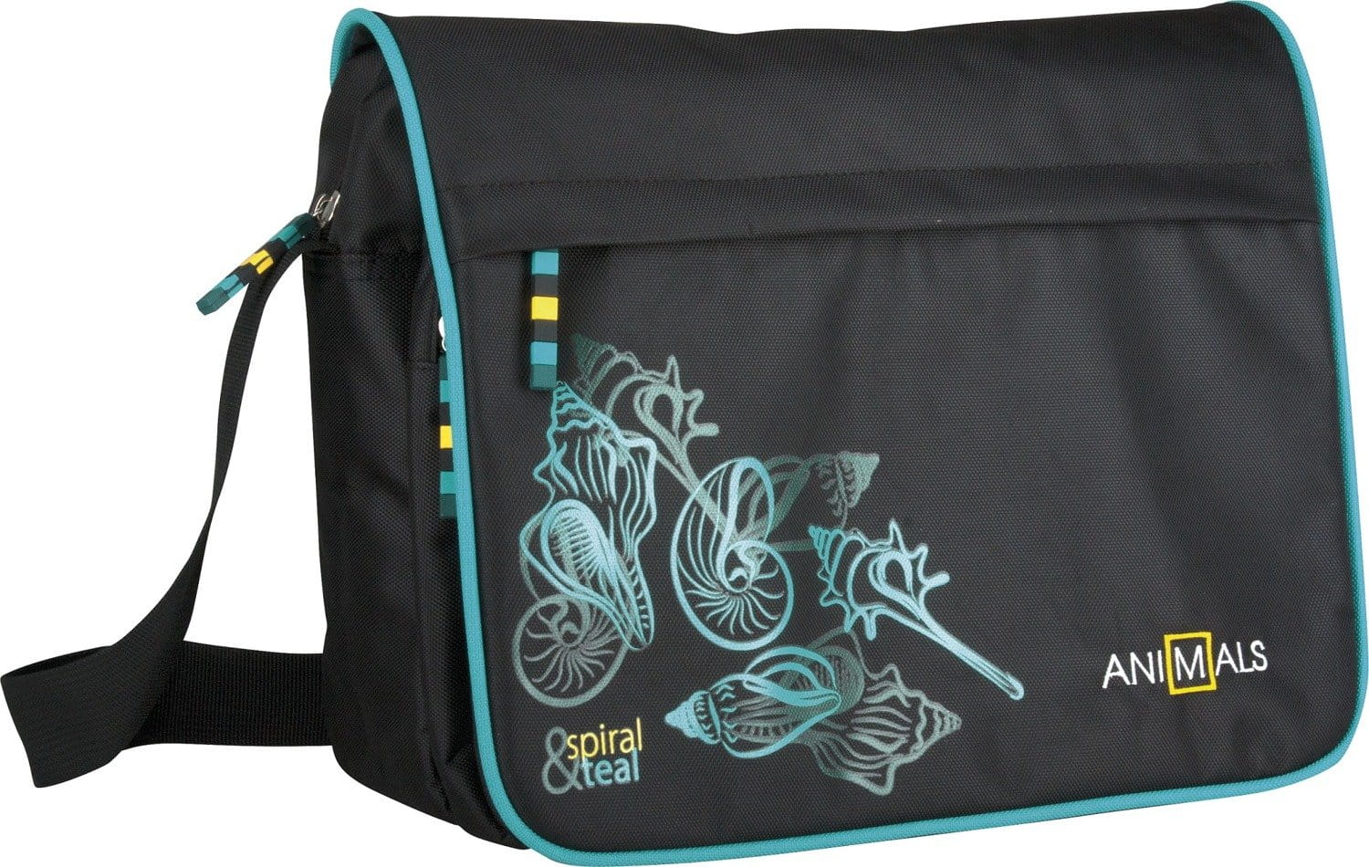 Animals Spiral & Teal Shoulder Bag