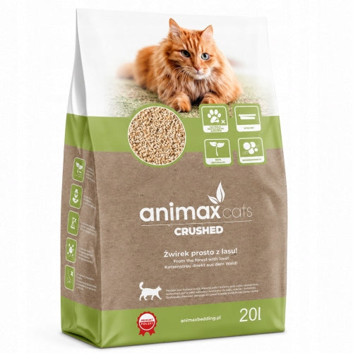 AnimaxKot Biodegradable clumping litter for cats, 20 l