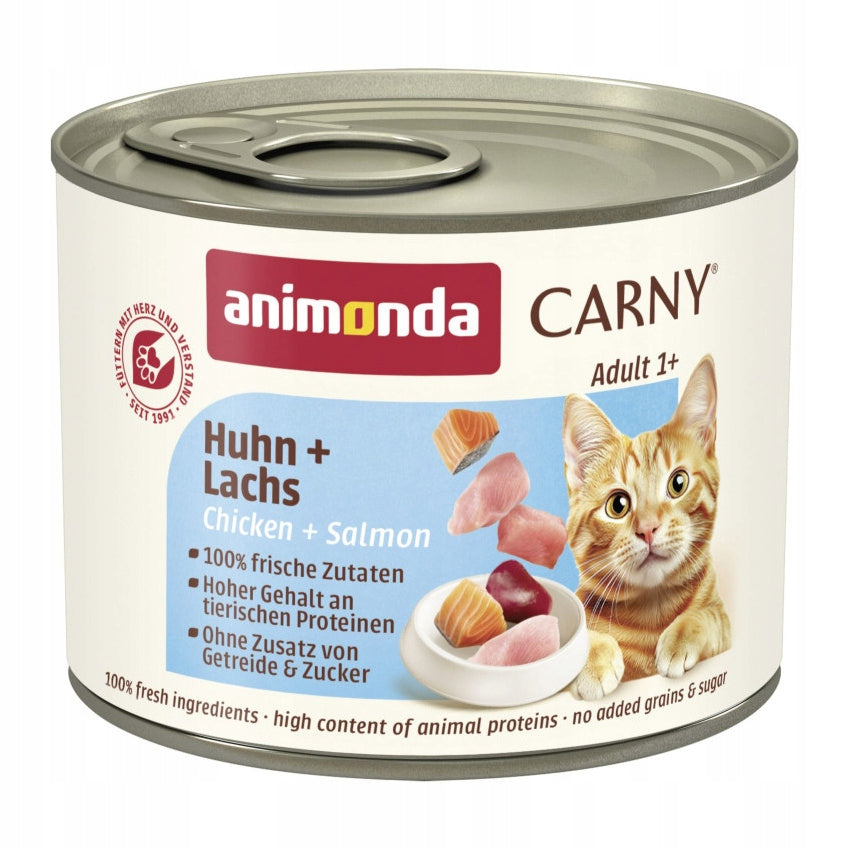 Animonda Carny Adult 200g Grain Free Wet Cat Food Chicken and Salmon
