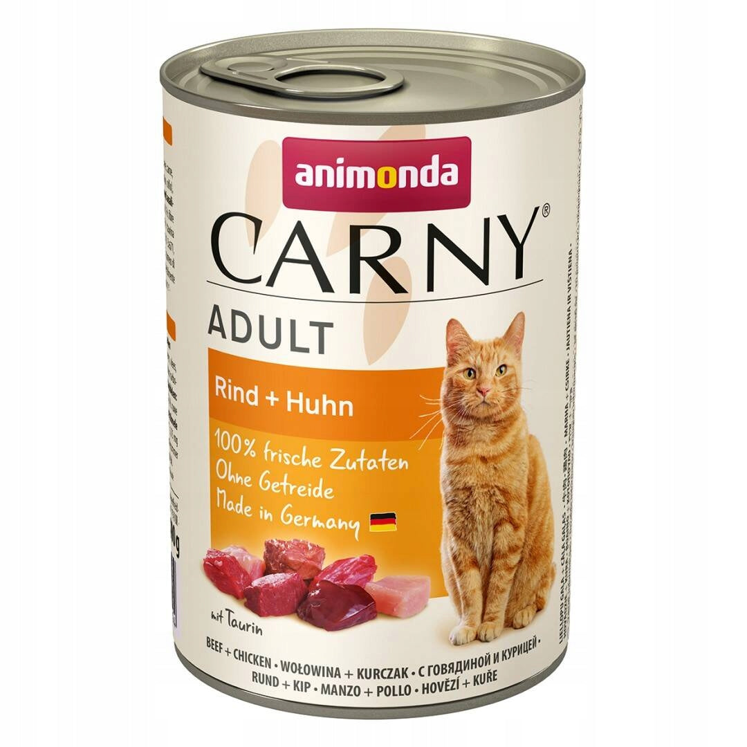 Animonda Carny Adult 400g Wet Cat Food with Beef and Chicken