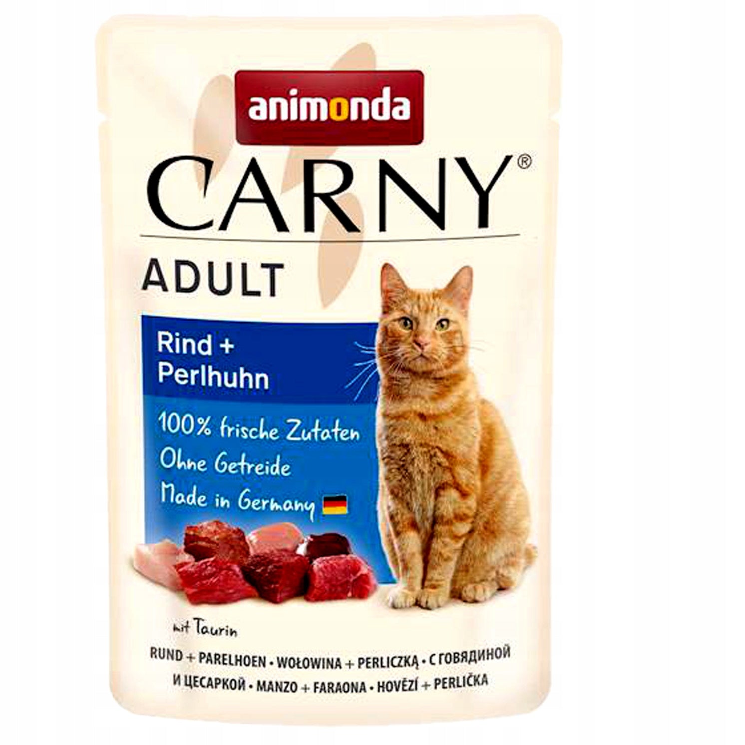 Animonda Carny Adult beef guinea fowl wet cat food 85g Brand Animonda