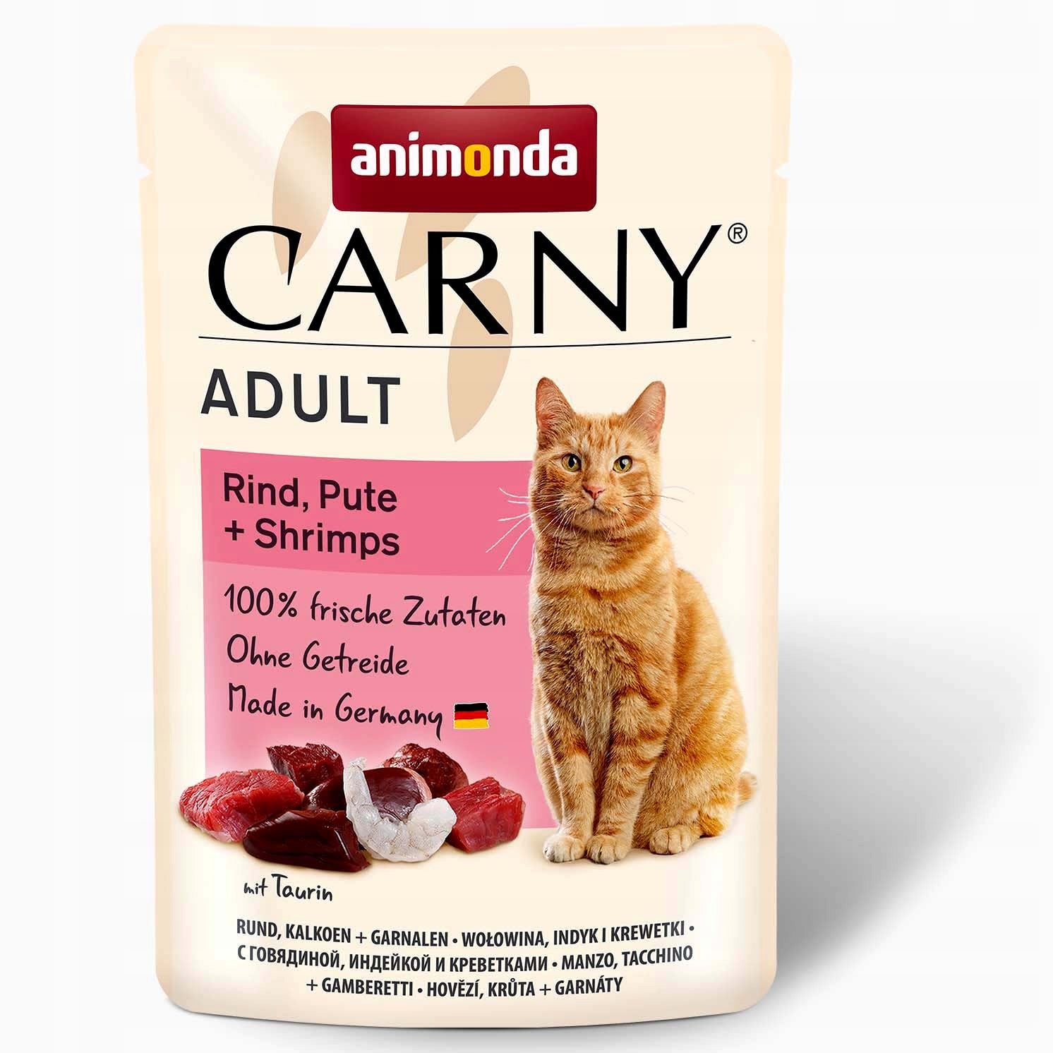 Animonda Carny Adult beef turkey shrimp wet cat food 85g Brand Animonda