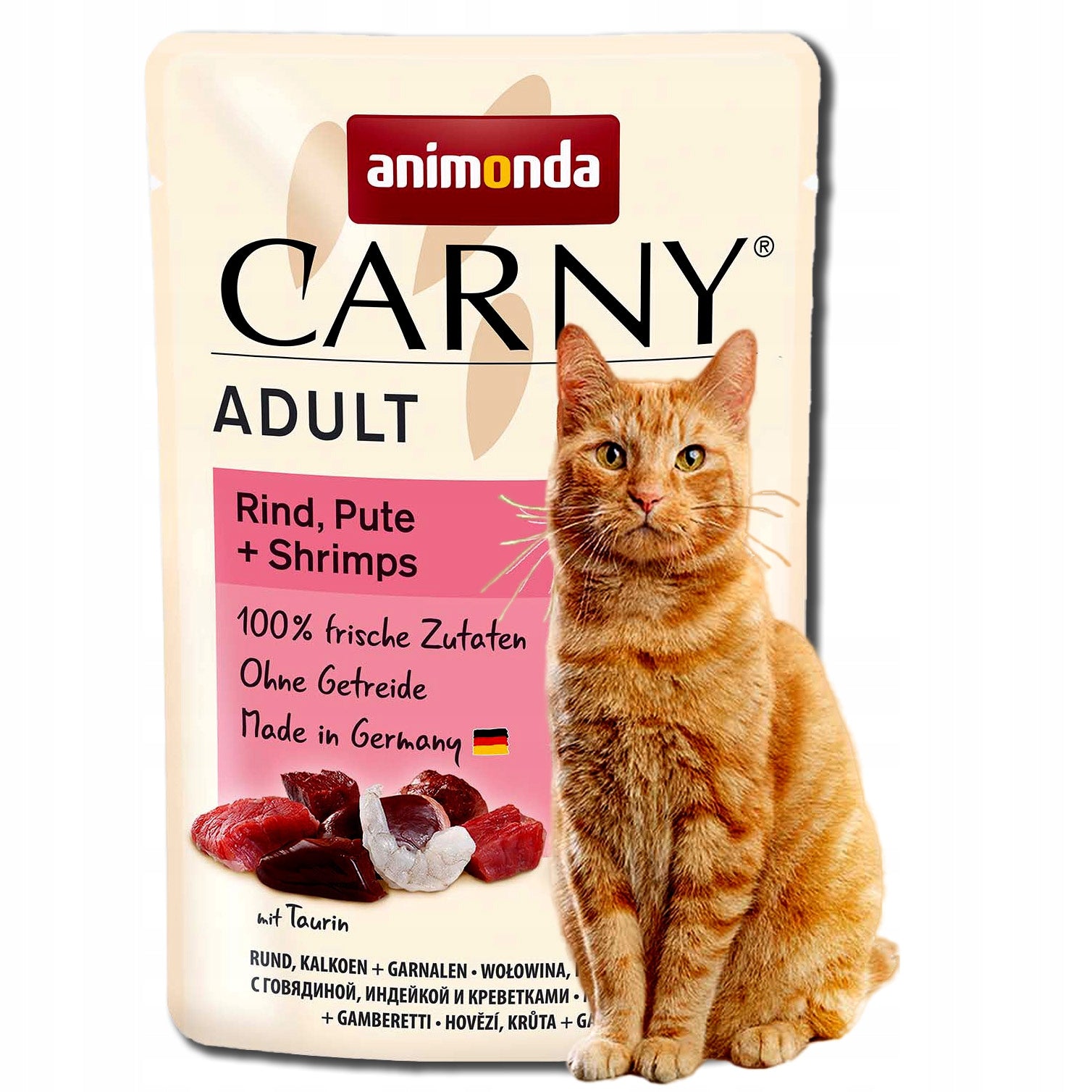 Animonda Carny Adult beef turkey shrimp wet cat food 85g