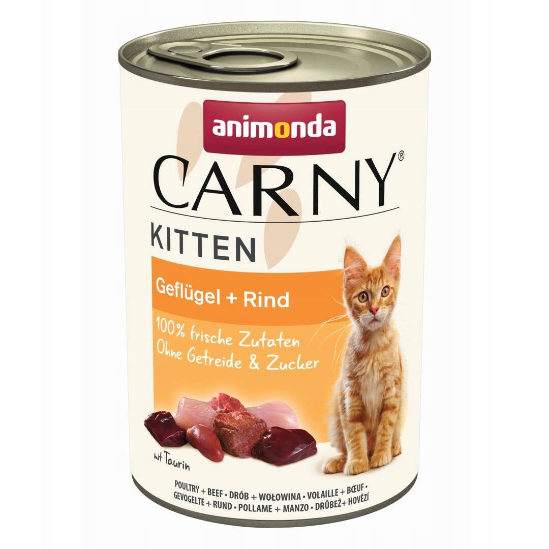 Animonda Carny Kitten 400g Wet Food for Kittens with Poultry and Beef
