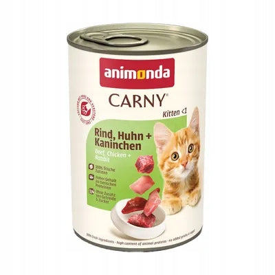 Animonda Carny Kitten Mix of flavors 12x 400g from Germany Manufacturer code 4017721739702