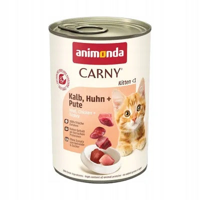 Animonda Carny Kitten Mix of flavors 12x 400g from Germany Packaging status original