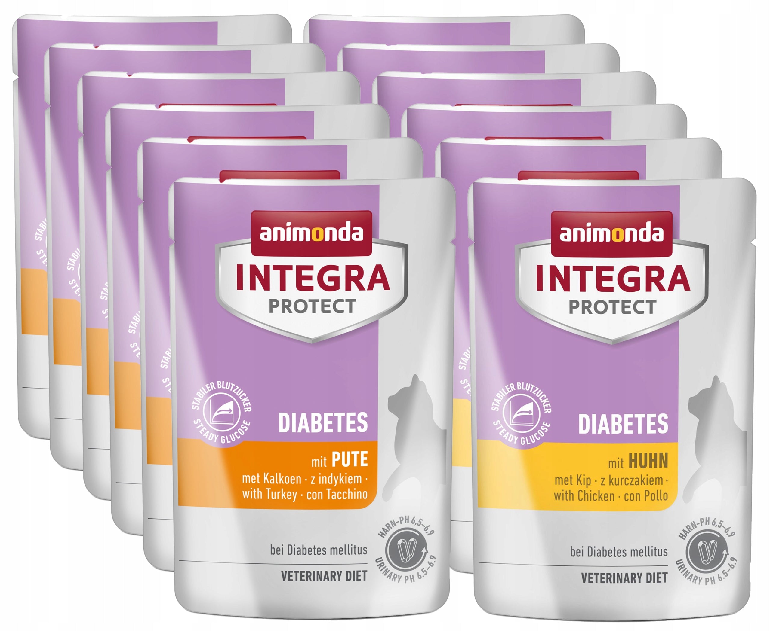 Animonda Integra Diabetes sachet SET 12x85g – MIX 6 flavors (Diabetes)