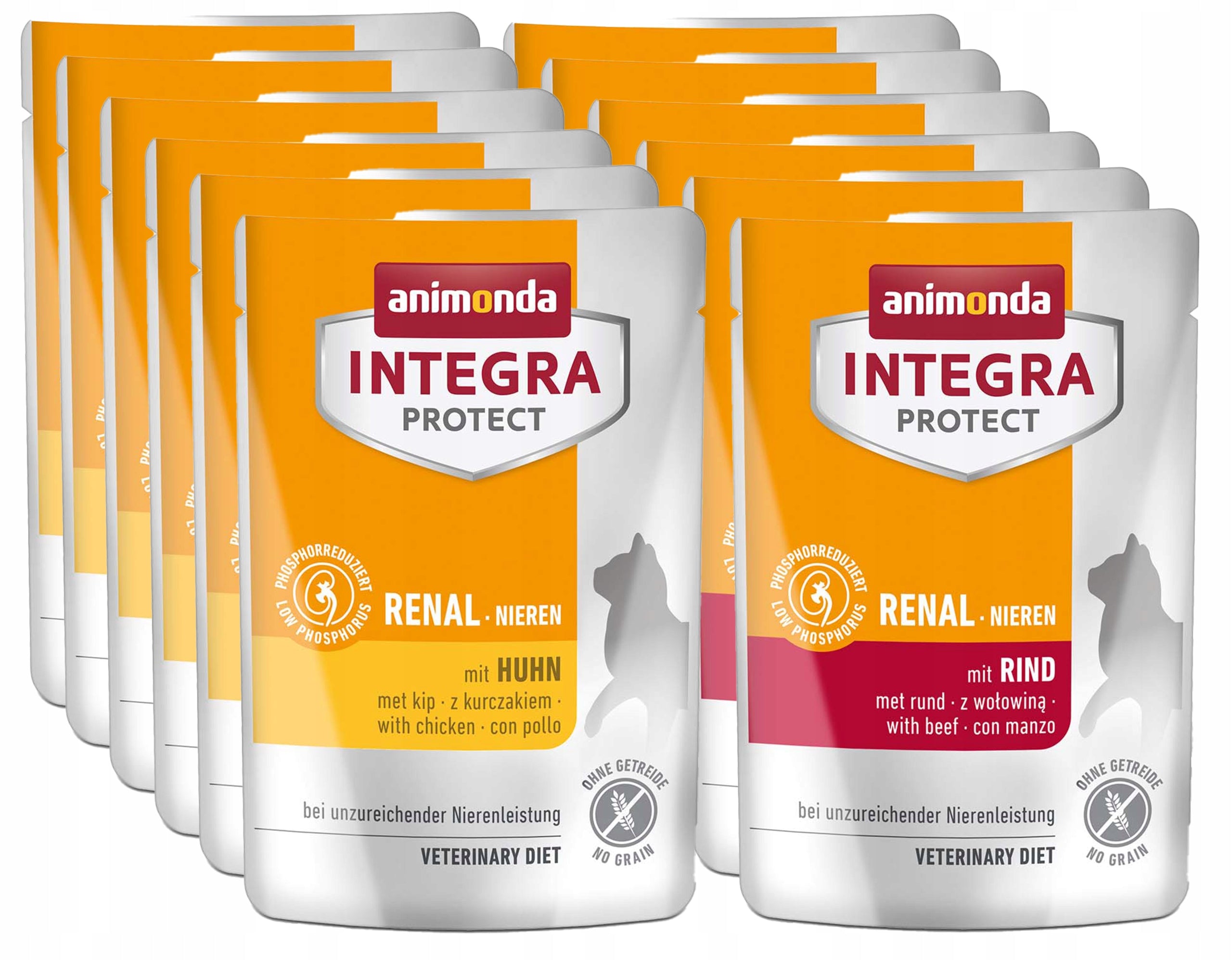 Animonda Integra Renal (Nieren) sachet SET 12x85g – MIX of flavours