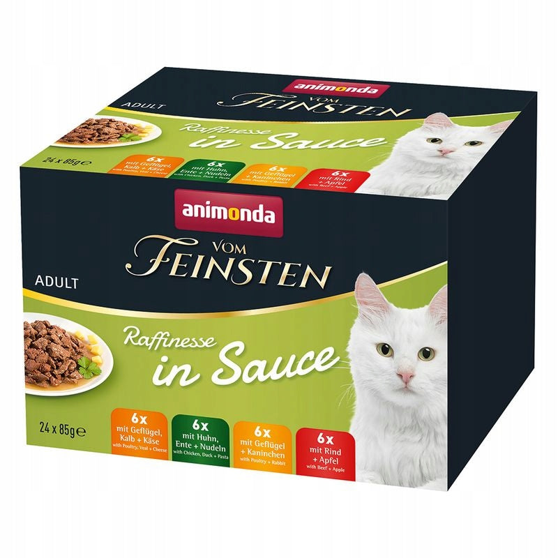 Animonda vom Feinsten Raffinesse 24x85g Adult in Sauce Wet Cat Food