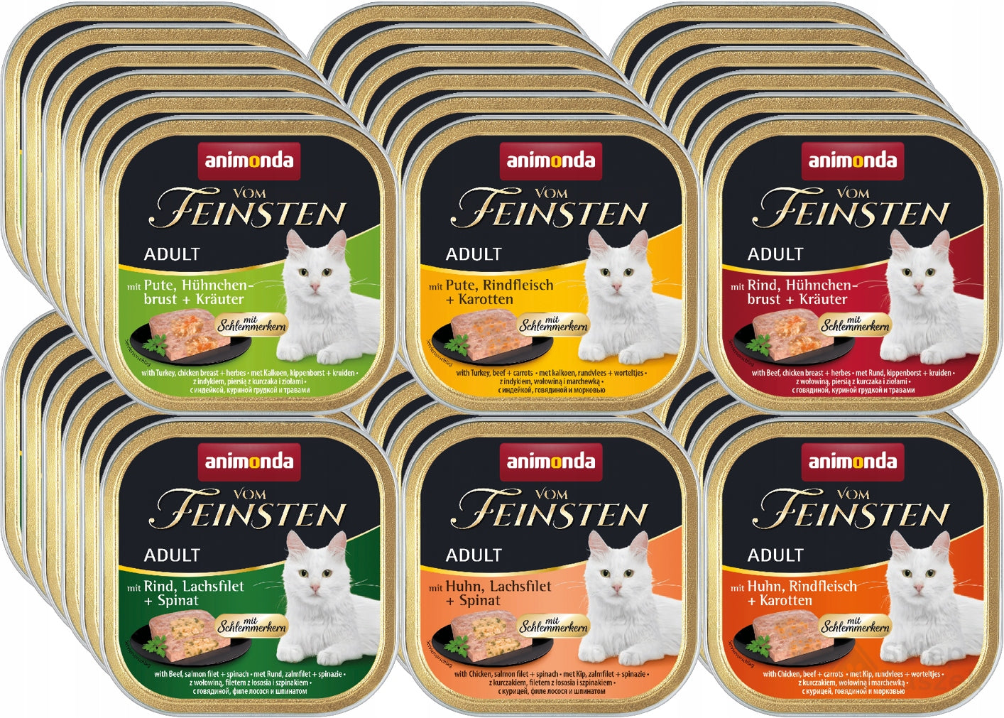 Animonda vom Feinsten WITH STUFFING Adult tray SET 36x100g – MIX OF flavours