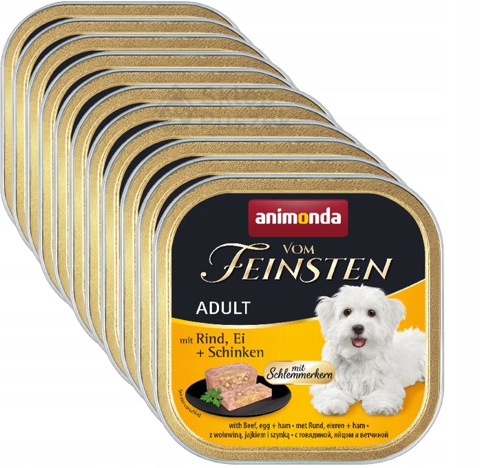Animonda vom Feinsten for dog beef eggs ham dish 150g / 1 pc Brand Animonda
