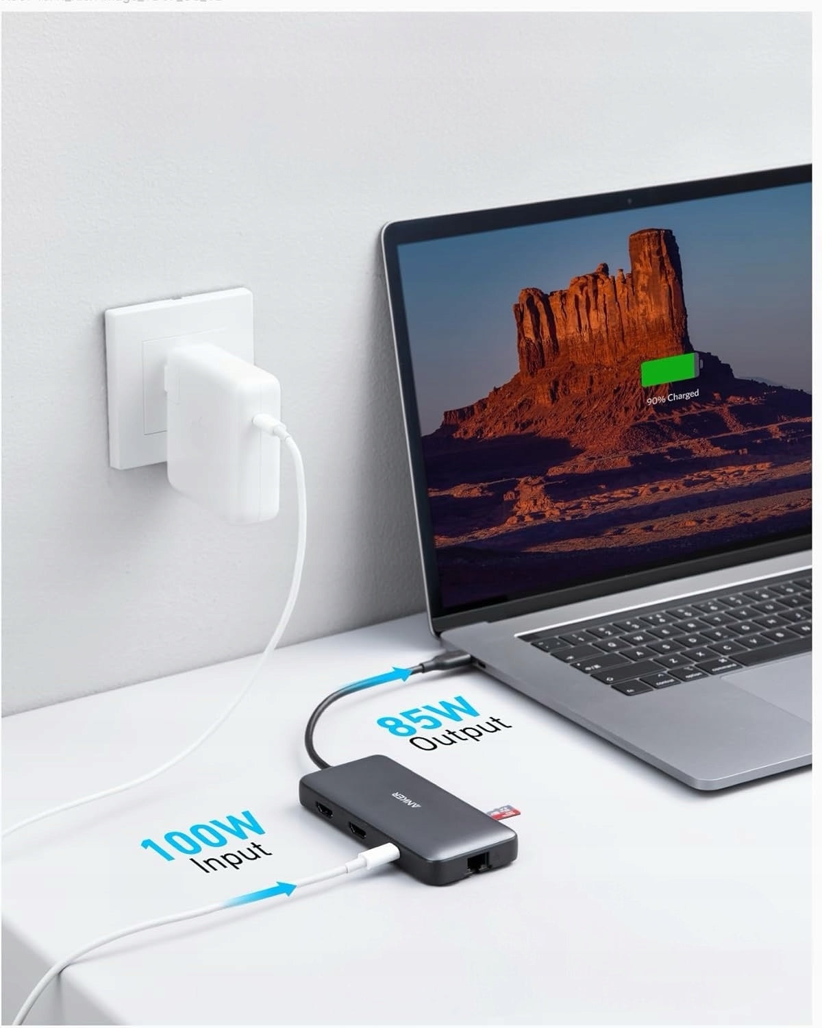 Anker PowerExpand 8-in-1 USB-C Hub, Dual 4K HDMI, 100W Power Delivery Manufacturer code A83830A1