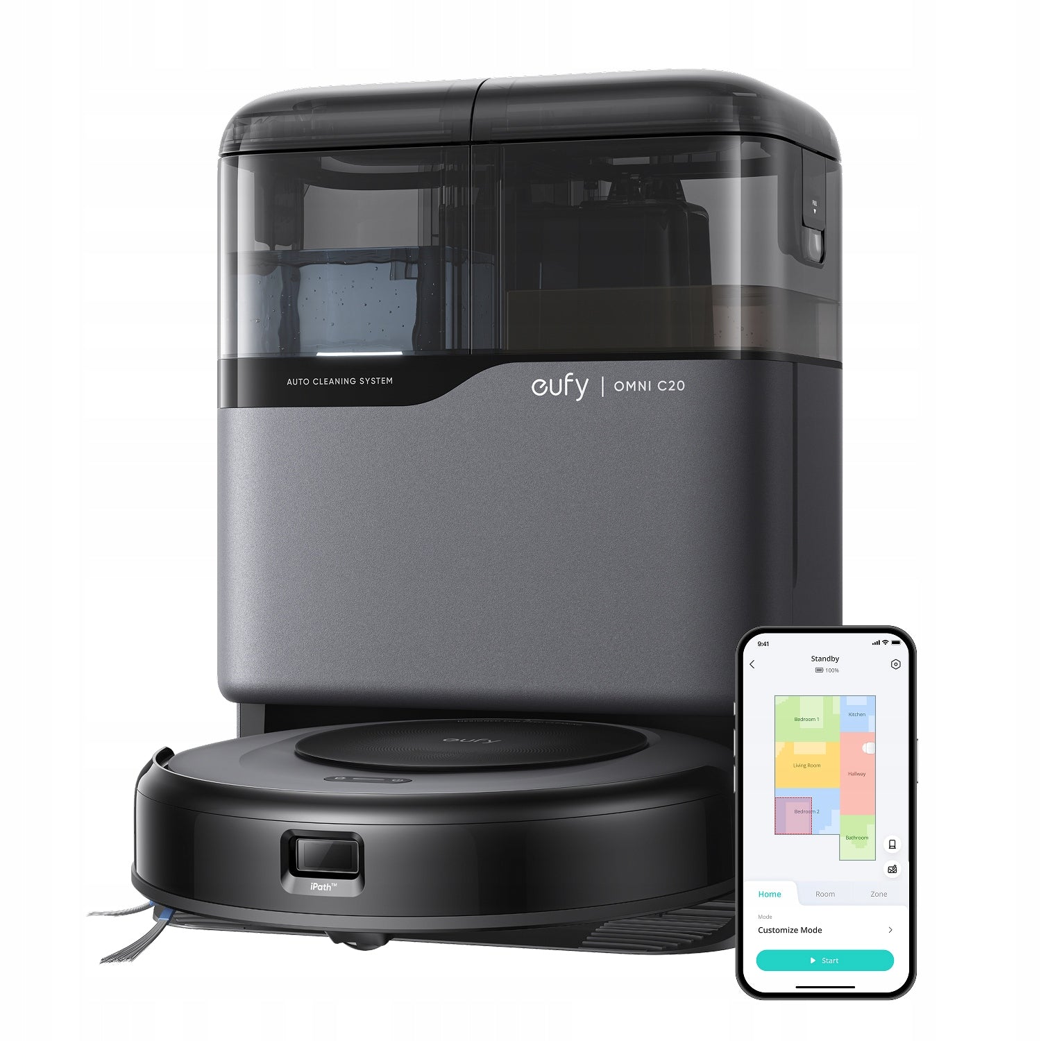 Anker eufy Omni C20 robot vacuum cleaner, 7000 Pa, multi-purpose station