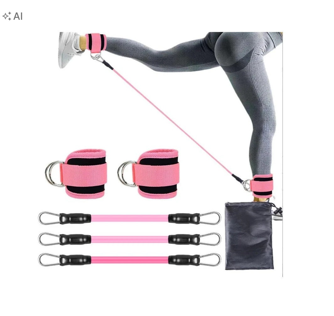 Ankle Resistance Bands with Cuffs, 3-Tier, Adjustable Resistance Bands