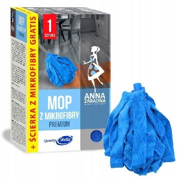Anna Zaradna premium microfiber strip mop + microfiber cloth