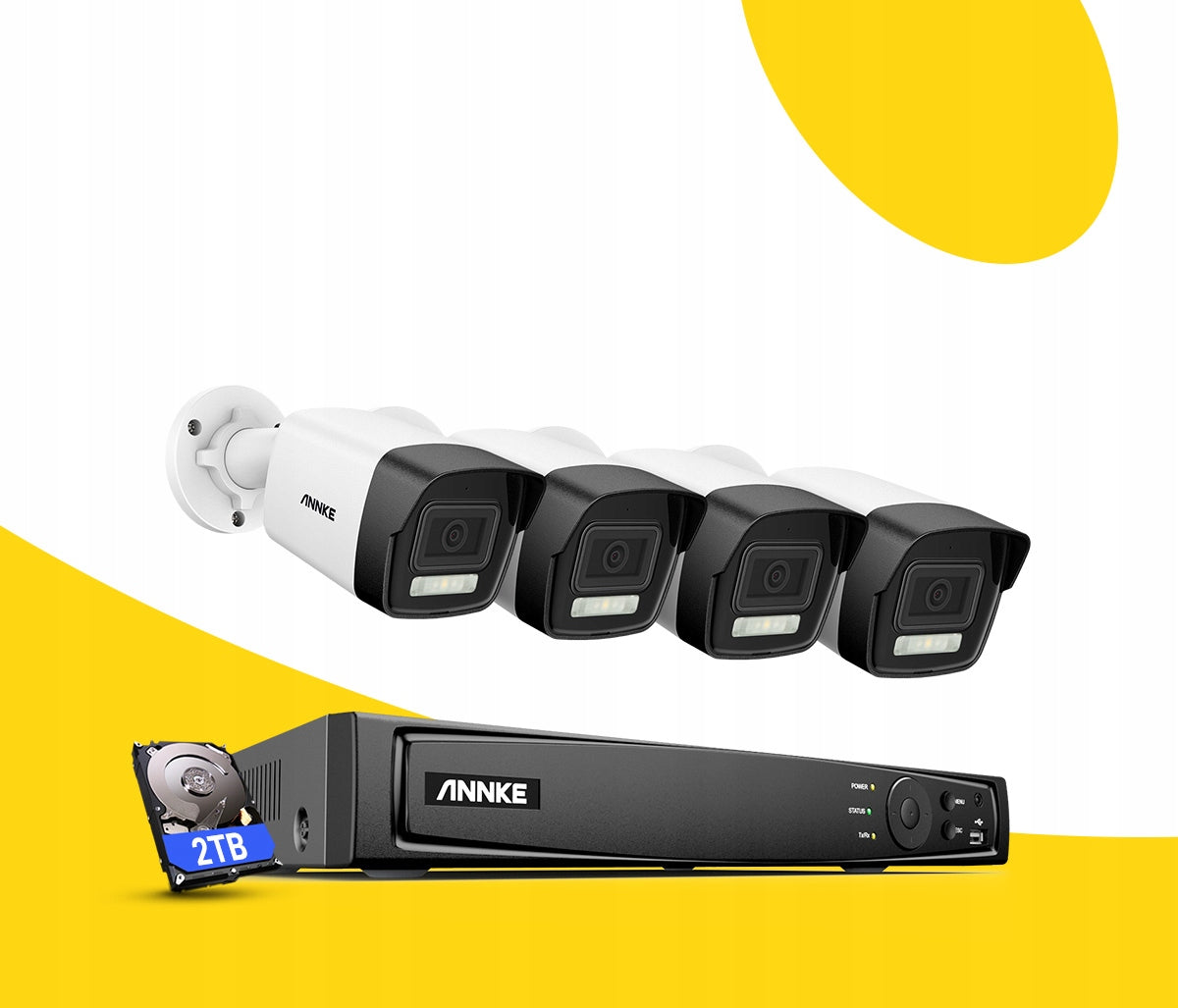 Annke H800 4K Cameras PoE Security System 2T HDD Packaging status original