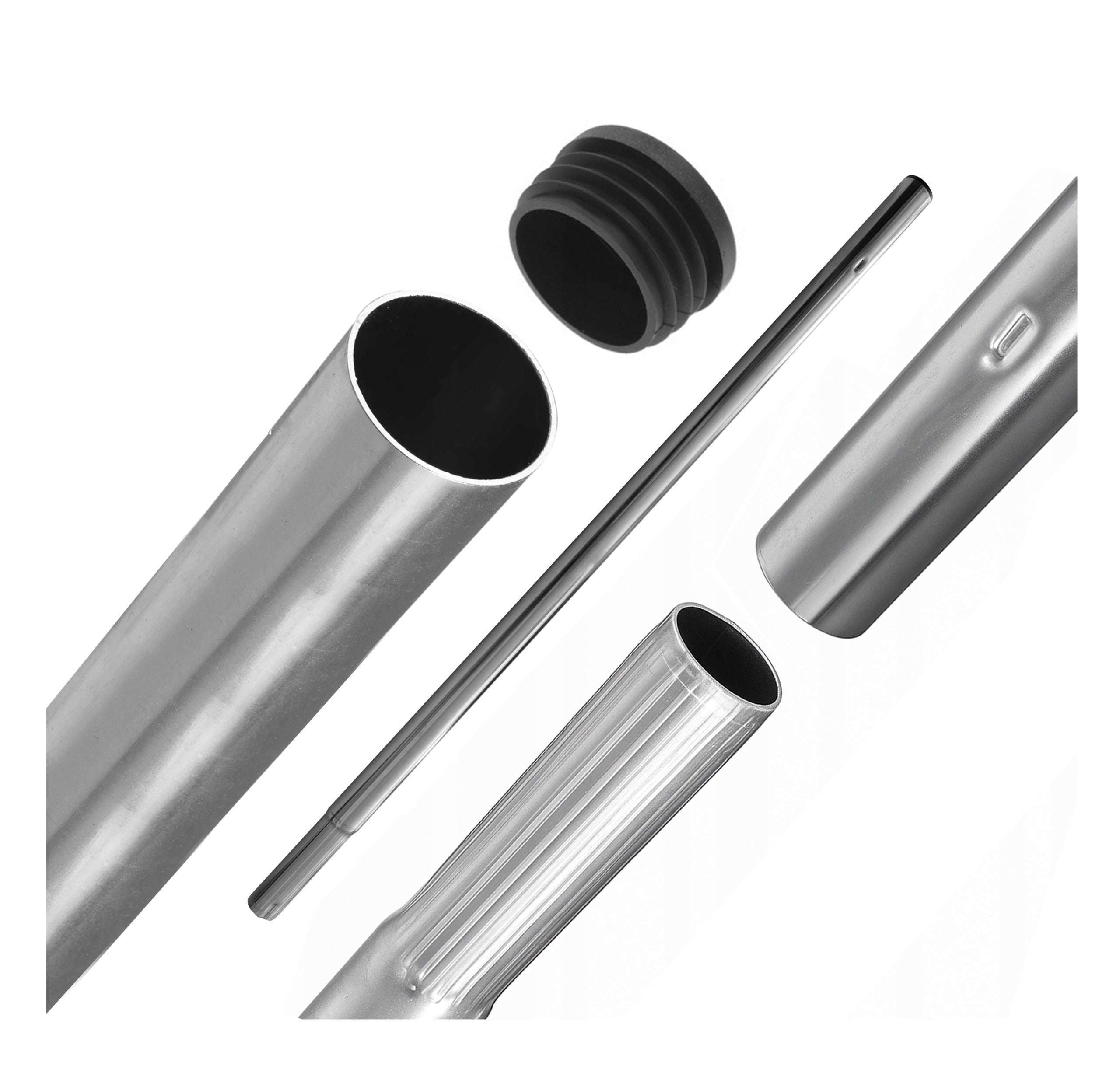 Antenna mast folding pipe galvanized steel handle + cap 100cm power