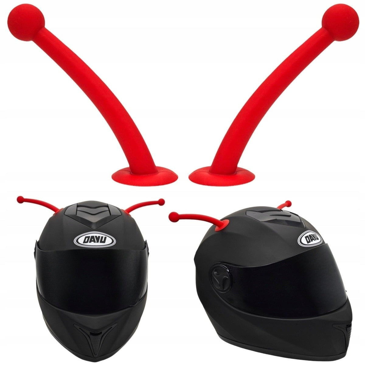 Antennas, helmet antennas flexible 2pcs Red Manufacturer no brand