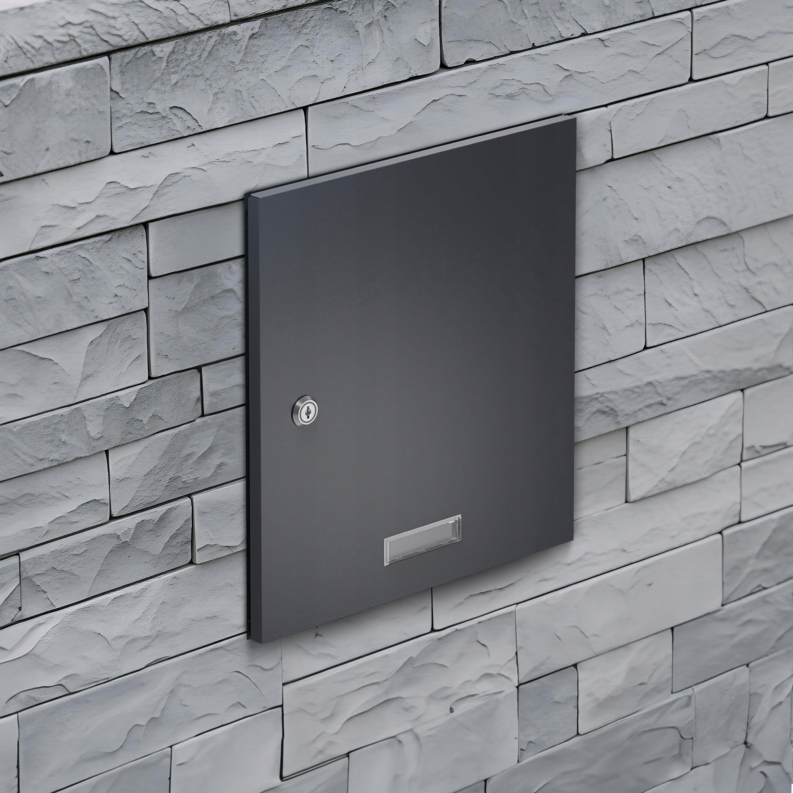 Anthracite through letterbox Sillar for inserting the slot Shade charcoal
