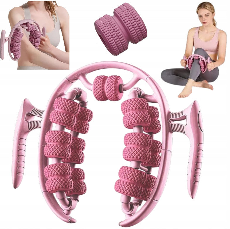 Anti-CELLULITE Body Roller MASSAGER MANUAL Massage REMOVES WATER - 13 rollers