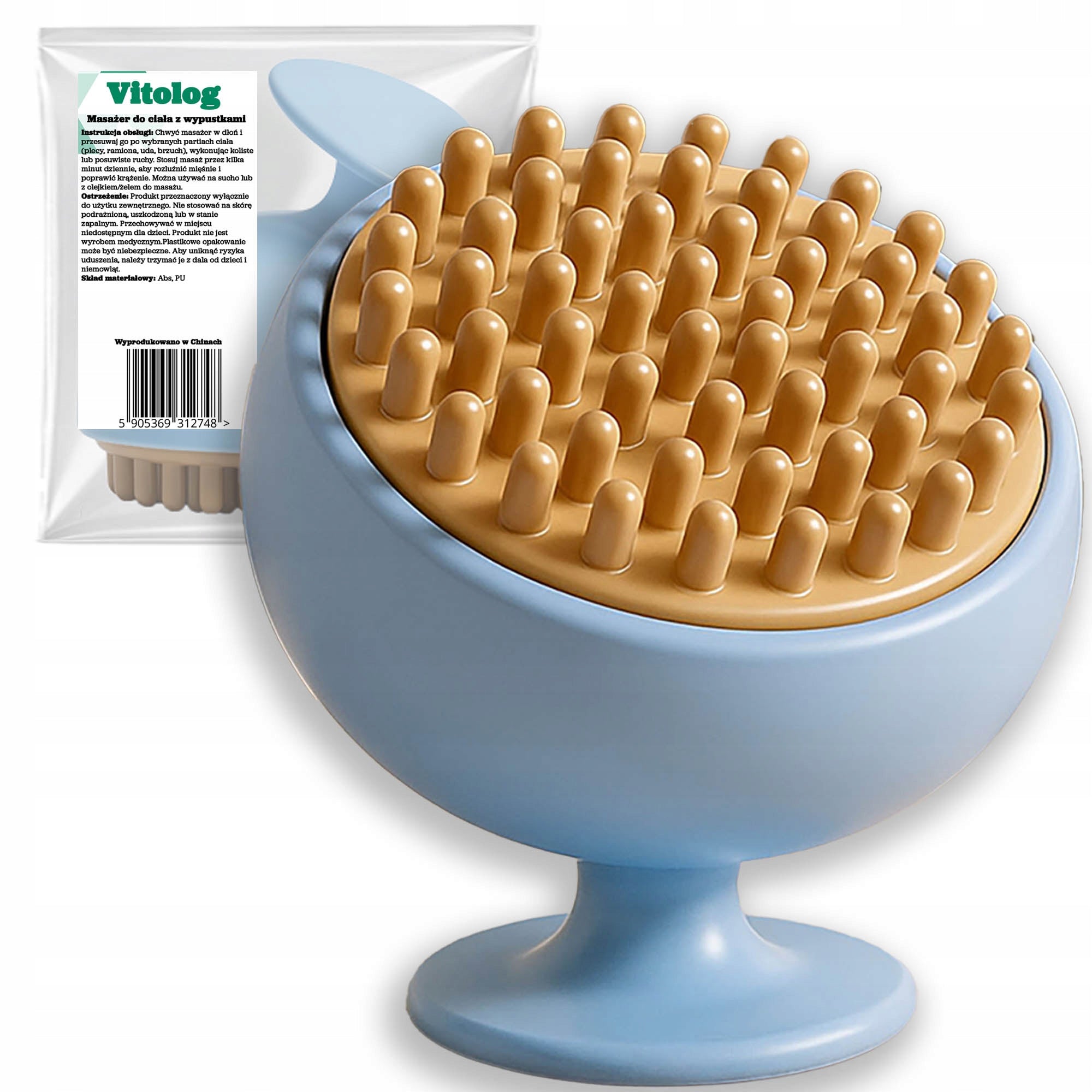 Anti-Cellulite Massager for Body Massage Legs Thigh Abdominal Brush for Cellulite