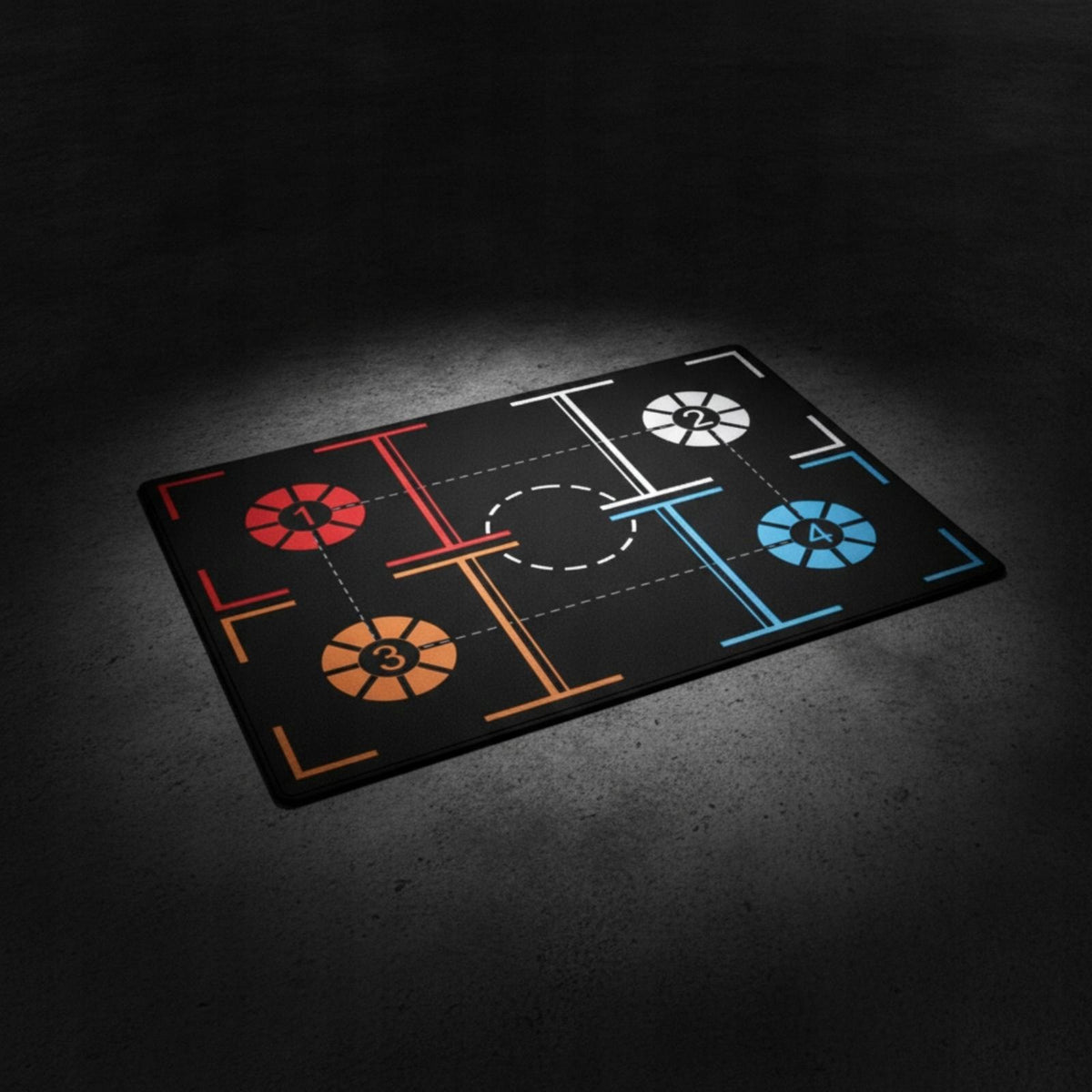 Anti Slip Basketball Footwork Training Mat Sound Dampening Adult Style a Packaging status original